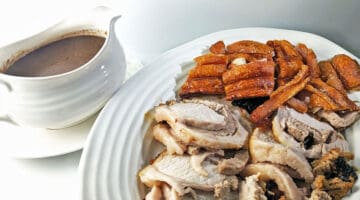 Carved Porchetta with Gravy